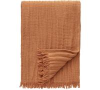 Couvre-lit Froissé Decotique 130x170 Marron Clair