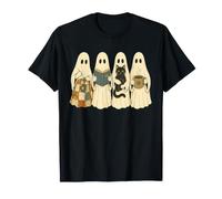Couvre-lit Halloween Ghost Lover Cat Lover Cat Quilter, égout à café T-Shirt