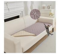 Couvre-lit imperméable pour chiens et chats - Réversible - Lavable - Anti-rayures - Protection des meubles - Résistant aux poils d'animaux - Gris - 170 x 210 cm