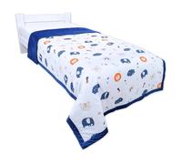 Couvre-lit jeté de lit Velours - TOTSY BABY - Animaux - 140x220 cm - Coton - Couverture enfant pour lit simple