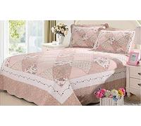 Couvre Lit Matelassé 2 Personnes De Luxe Dessus De Lit Boutis Coton Patchwork Couverture,Patchwork24