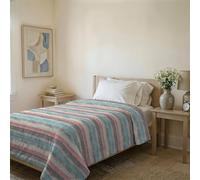 Couvre-lit matelassé d’été Ligne Basic Made in Italy en Microfibre Douce imprimée - Couette Printemps-été mi-Saison - Sarah, Simple 160x240 cm