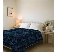 Couvre-lit matelassé d’été Ligne Basic Made in Italy en Microfibre Douce imprimée - Couette Printemps-été mi-Saison - Banshee, Double 250x240 cm