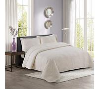 Couvre-Lit Matelassé De Luxe Dessus De Lit 2 Personnes Matelasse Boutis 100% Coton Brodé,Couvre Couverture lit D'été Matelassé Réversible Avec 2 Taies D'oreiller Parure de lit 3pcs ( Color : Color2 ,