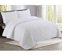 Couvre-Lit Matelassé De Luxe Dessus De Lit 2 Personnes Matelasse Boutis 100% Coton Brodé,Couvre Couverture lit D'été Matelassé Réversible Avec 2 Taies D'oreiller Parure de lit 3pcs ( Color : Color3 ,