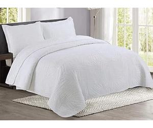 Couvre-Lit Matelassé De Luxe Dessus De Lit 2 Personnes Matelasse Boutis 100% Coton Brodé,Couvre Couverture lit D'été Matelassé Réversible Avec 2 Taies D'oreiller Parure de lit 3pcs ( Color : Color3 ,