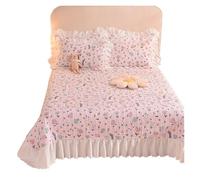 Couvre Lit Matelassé Ensemble de Couvre-lit matelassé imprimé, épais en Coton Sandwich, Taille Queen, Simple et Double, Drap lit(Color11,270 * 245cm 3 pcs Set)