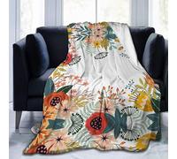 Couvre-Lit, Motif Losange À Carreaux Imprimé Couverture De Lit Douce Couverture En Microfibre Chaude Pour Voya