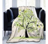 Couvre-Lit, Motif Losange À Carreaux Imprimé Couverture De Lit Douce Couverture En Microfibre Chaude Pour Voya