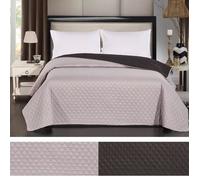 Couvre-lit - MYNE - Axel - Reversible - Microfibre - 170 x 270 cm - Silver - Black