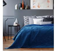 Couvre-lit - MYNE - Laila - Réversible - Microfibre - 260 x 280 cm - Royalblue
