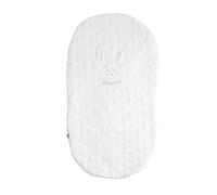 Couvre lit ovale pour berceau en coton - galopin blanc TU