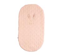 Couvre lit ovale pour berceau en coton - galopin rose TU