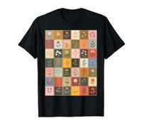 Couvre-lit Patchwork botanique avec Fleurs, Roses T-Shirt
