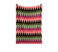 Røros Tweed Couvre-lit/ plaid Åsmund Bold 135x200cm rose/vert Lxl 135x200cm