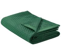 Couvre-lit Plaid Décoratif avec Motif Gaufré 200 x 220 cm en Polyester Vert Nape
