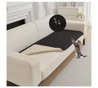 Couvre-lit réversible imperméable pour animaux domestiques - Protection de meubles lavable et anti-rayures pour chiens et chats - Résistant aux poils - Gris - 170 x 210 cm - Housse durable et élégante