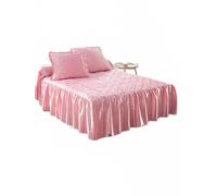 Couvre-lit Satin uni matelassé Maison Rose Polyester