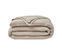 Couvre lit uni en Jacquard de Coton, Yogi, 260x240cm, Essix