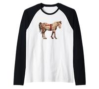 Couvre-lit Vintage Motif Cheval Patchwork Floral Rustique Manche Raglan
