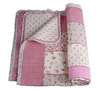 Couvre-Lits Shabby Quilt 150x200cm Couvre-Lit Courtepointe Jeté Plaid kds028 Palazzo Exclusif