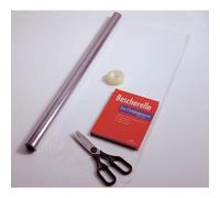 Oxford Rouleau couvre-livres pour 13 livres 70 x 500 cm PVC lisse épaisseur 8/100e incolore