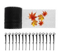 Couvre-Maille Anti-Blocage Pour Fossés De Drainage - Set De Grille De Gouttière En Plastique Pour Éviter Que LesFeuilles Et Les Déchets Ne Bloquent Les Descentes Et Égouts | Inclut Des Clous Pour Ins