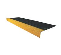 Couvre-marche GRP antidérapant noir et jaune haute visibilité COBA Europe Cobagrip 1 000 x 345 x 55mm