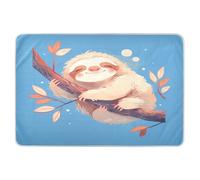 Couvre-matelas à langer esthétique, motif paresseux bleu, extra large, réutilisable, doux et absorbant, pour bébé, garçons et filles, 132,1 x 86,4 cm (L x l)