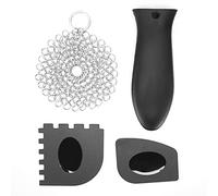 Couvre-monnaie en base en fonte en acier inoxydable Streppeur de la poignée à dentés Kit de nettoyage de cuisine