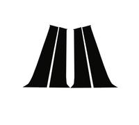 couvre montant Compatible Avec Skoda Pour Octavia Pour MK2 1Z 2005-2013 4 Pièces Moulures De Fenêtre Autocollants Accessoires Noirs