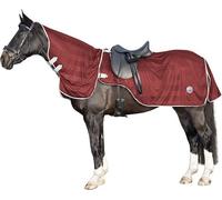 Couvre-mouches -avec partie du cou amovible- Taille (couverture de cheval) - 135 cm Couleur - rouge foncé