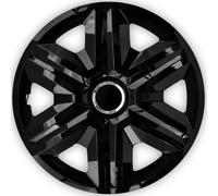 Couvre-moyeu de roue 16" universels résistants aux intempéries 4 PCS noirs