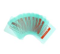 Couvre-Objectif de Casque de soudage 10 pièces Plaque de Protection Transparente Coin Rond 116x90mm Chute de Pression en Polycarbonate pour Fournitures de soudage et Accessoires