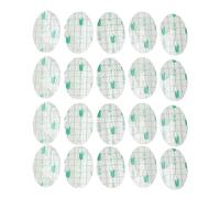 Couvre-oreilles imperméables, autocollants de douche en PE de forme ovale hypoallergénique, Protection complète pour le bain de bébé, 20 pièces