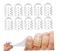 Couvre-orteils, 10 pièces protecteurs d'orteils en silicone, protection contre les frottements respirants, manches souples, confort et soulagement de la douleur pour femmes, hommes, cors, ampoules, c