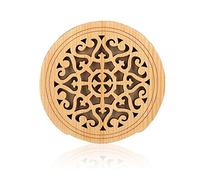 Couvre ouverture de guitare en bois + éponge tampon de retour pour guitare acoustique, guitare classique de 104,1 cm. N°2