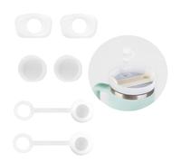 Couvre Paille, 6PCS Bouchons en Silicone Anti-Éclaboussures Compatibles avec Les TassesStanley de 40 oz/30 oz 2 Couvercles de Paille, 2 Bouchons Carrés et 2 Bouchons Ronds,Accessoires pour Gobelets