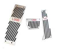 Couvre PéDale Anti-dérapant Des Pédales Fit Usage For BMW X1 M3 E39 E46 E87 E84 E90 E91 E92 AT/MT(AT-Silver)