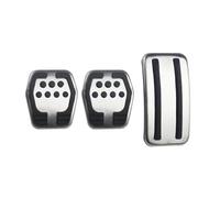 Couvre-pédale Compatible Avec Ford Compatible Focus 2 MK2 Compatible 3 MK3 2005-2016 Voiture Style Voiture-style En Acier Inoxydable Pédales Couverture Auto(3pcs)