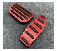 Couvre-pédale Couvercle Pédales D'accélérateur Frein D'embrayage En Aluminium 2 Pièces Pour Suzuki Pour Jimny JB74 JB64 2019 2020 2021 2022. Pédales Frein Couverture(RED AT)