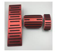 Couvre-pédale Couvre-pédales Pour A4 B8 B9 Automatique Repose-pieds D'accélérateur Frein Décoratif En Aluminium Pour L'intérieur. Pédales Frein Couverture(2008-2016 (Black))