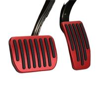 Couvre Pédale D'accélérateur Couvre pédales Frein Et D'accélérateur Accessoires Voiture Pour Tesla Pour Model 3 Y 2021 2022 2023 2024 2025 Highland Juniper(Red Color)