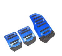 Couvre-pédale d'Accélérateur Kit Universel Couvercles Pédales Voiture Transmission Automatique/manuelle Antidérapant Pédales Accélérateur Frein Embrayage Couvre Pédale Embrayage(Manual-Blue-Set)