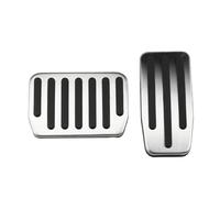 Couvre Pédale D'accélérateur Pédale D'accélérateur Et De Frein En Aluminium Pour Tesla Pour Model 3 Y 2021 2022 2023(Stainless Steel)