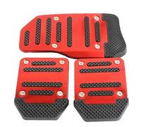 Couvre Pédale D'accélérateur Pédale De Frein Et D'accélérateur Automatique En Aluminium Universelle Antidérapante Pour Course(Red)