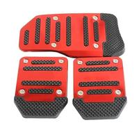 Couvre Pédale D'accélérateur Pédale Frein Et D'accélérateur Automatique En Aluminium Universelle Antidérapante Pour Course(Red)