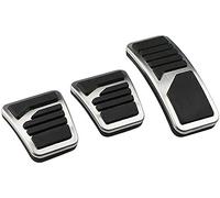 Couvre-pédale de voiture, convient pour Mitsubishi Delica 2019-2021, AT MT Auto Pedals en acier inoxydable (MT 3 pièces)