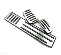 Couvre-pédale de voiture en alliage d'aluminium pour Tesla, Model S Model X 2014-2018, accessoires repose-pieds (couleur : AT 3 pièces)