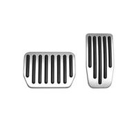 Couvre Pédale Embrayage Accessoires Pour Tesla Pour Model Y 3 Pour Highland Repose-pieds Antidérapants Tapis De Pédales En Aluminium Accélérateur Frein Antiderapant Pédales(Silver)